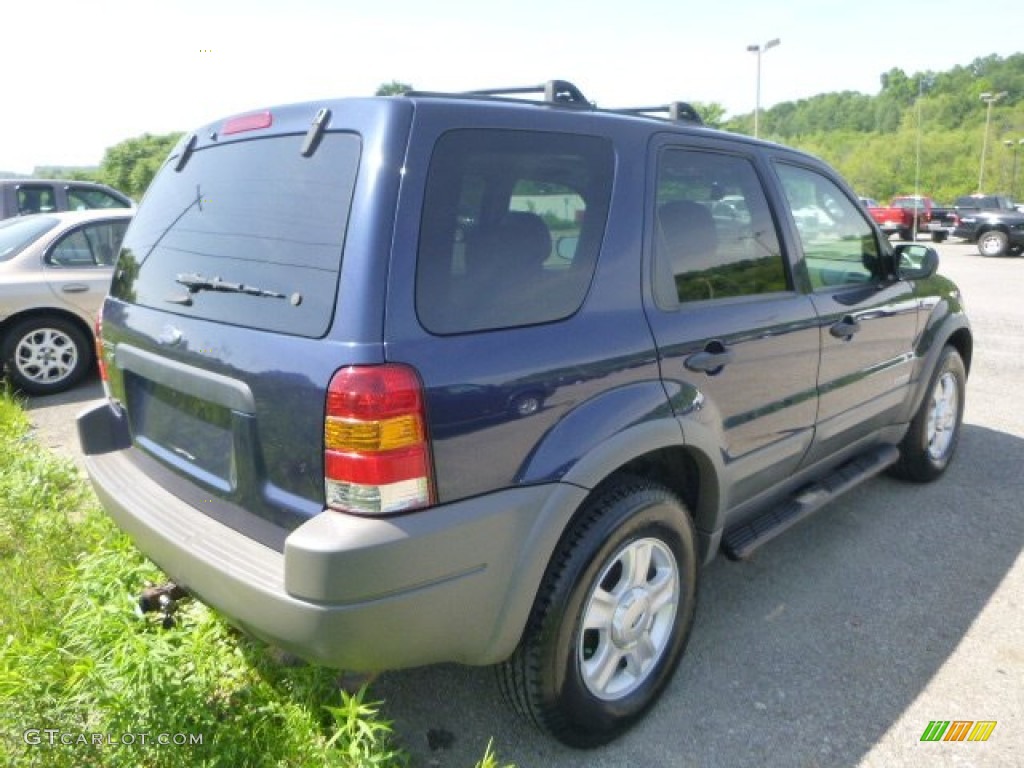 2002 Escape XLT V6 4WD - True Blue Metallic / Medium Parchment photo #4
