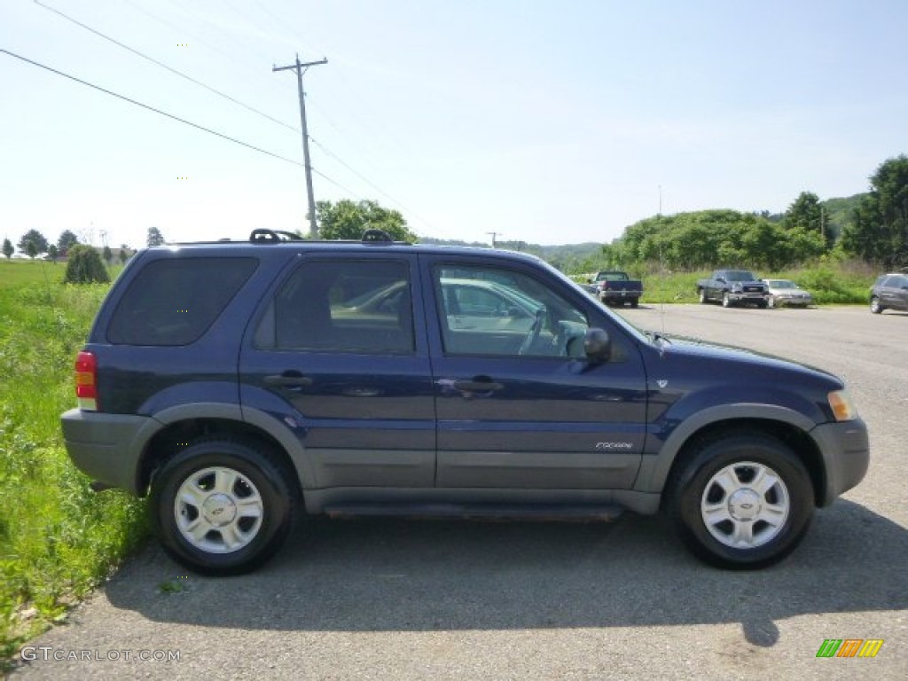 2002 Escape XLT V6 4WD - True Blue Metallic / Medium Parchment photo #5