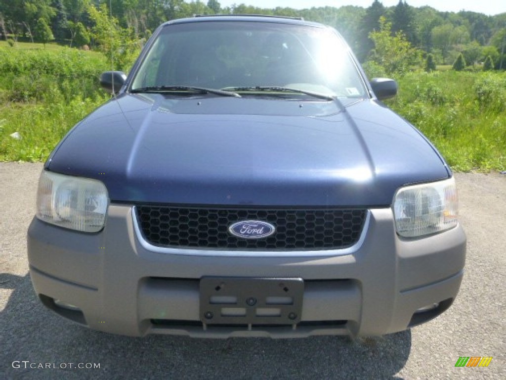 2002 Escape XLT V6 4WD - True Blue Metallic / Medium Parchment photo #8