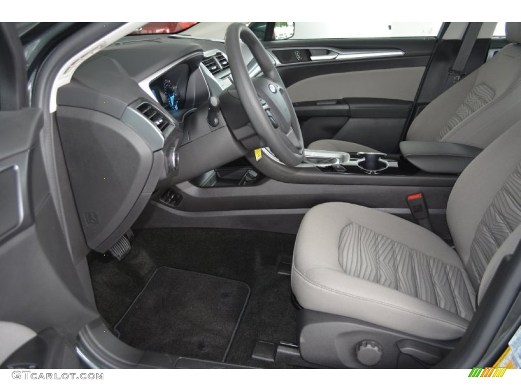 Medium Earth Gray Interior 2016 Ford Fusion S Photo #104327465
