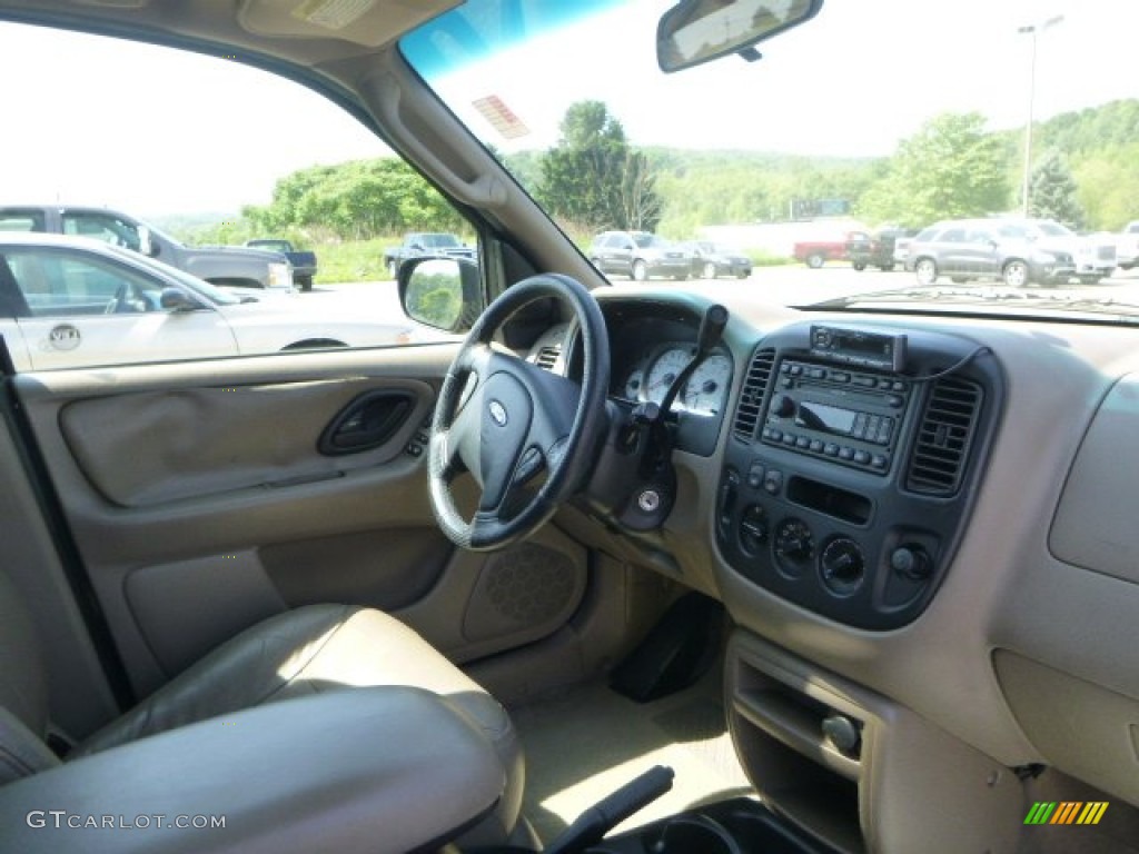 2002 Escape XLT V6 4WD - True Blue Metallic / Medium Parchment photo #10