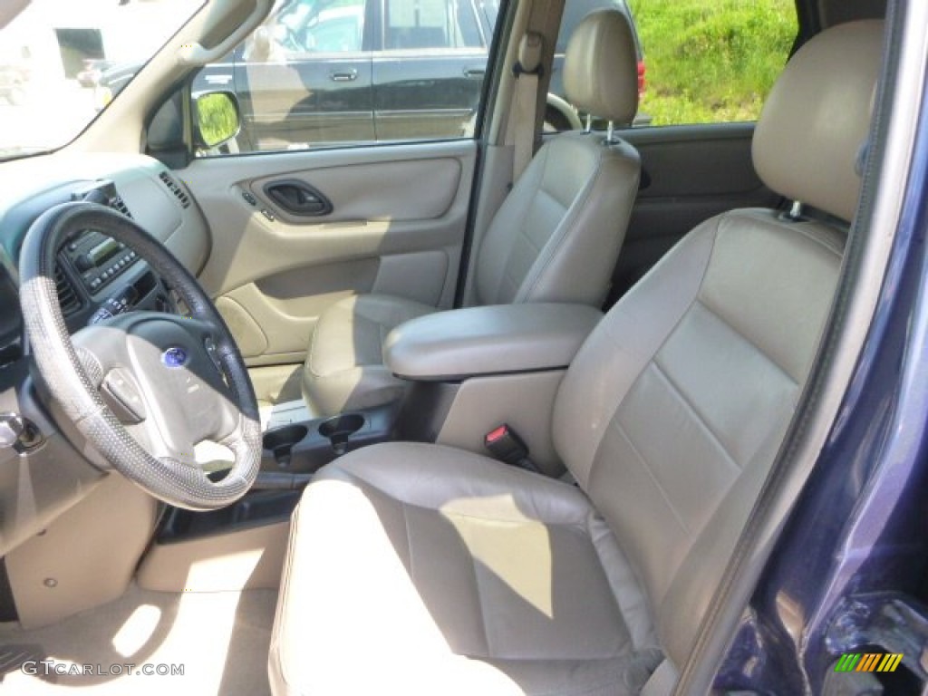 2002 Escape XLT V6 4WD - True Blue Metallic / Medium Parchment photo #14