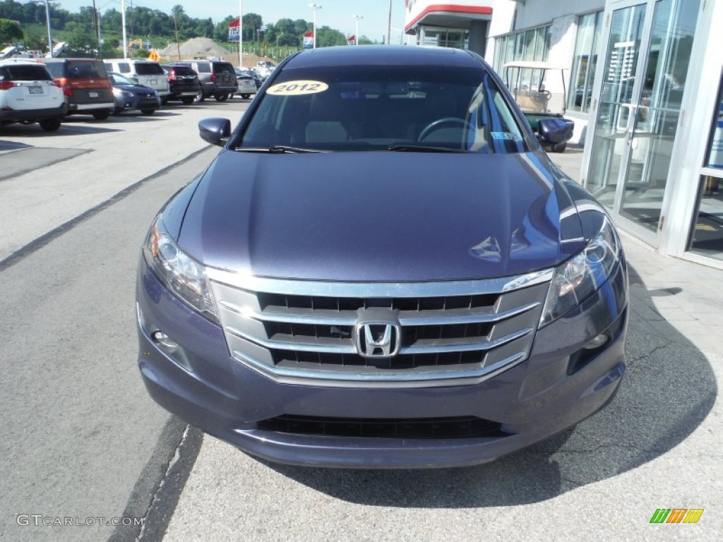 2012 Accord Crosstour EX-L 4WD - Twilight Blue Metallic / Black photo #5