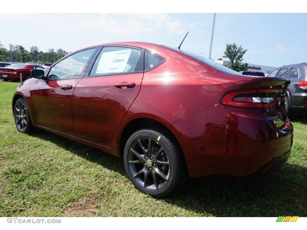 2015 Dart SE - Passion Red Pearl / Black photo #2