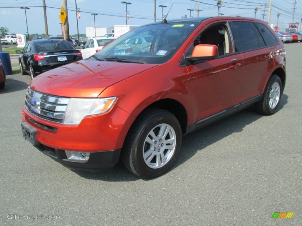 2007 Edge SEL AWD - Blazing Copper Metallic / Charcoal Black photo #2