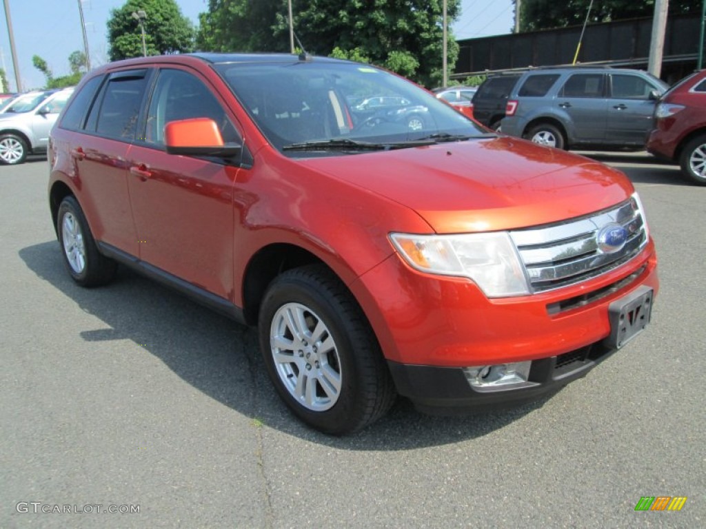 2007 Edge SEL AWD - Blazing Copper Metallic / Charcoal Black photo #4