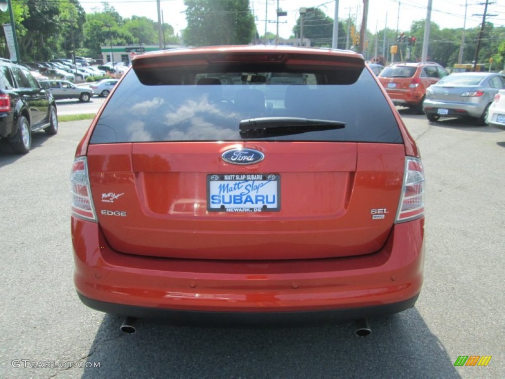 2007 Edge SEL AWD - Blazing Copper Metallic / Charcoal Black photo #7