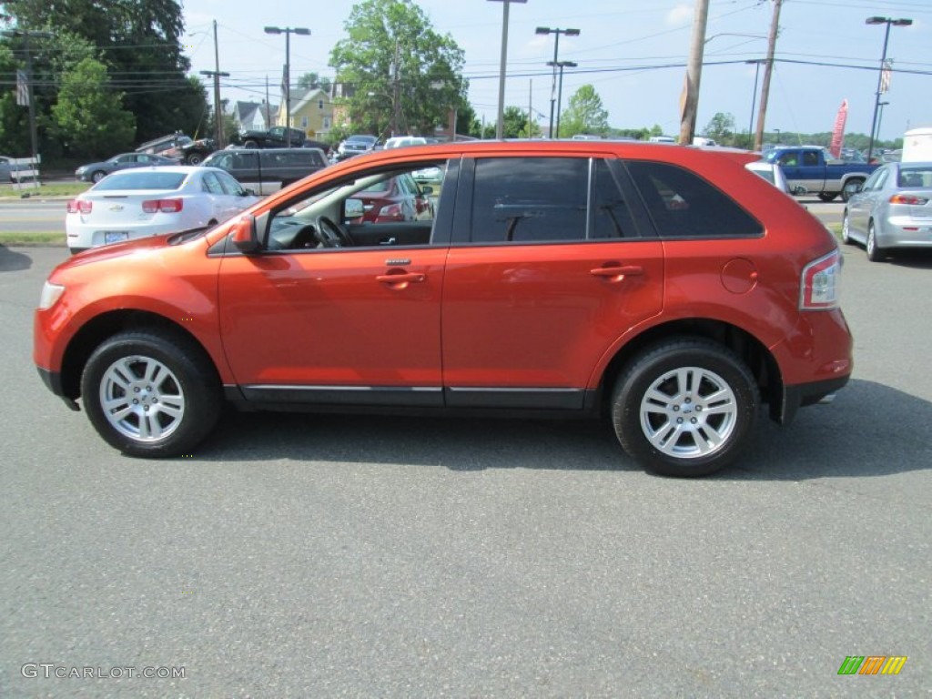 2007 Edge SEL AWD - Blazing Copper Metallic / Charcoal Black photo #9
