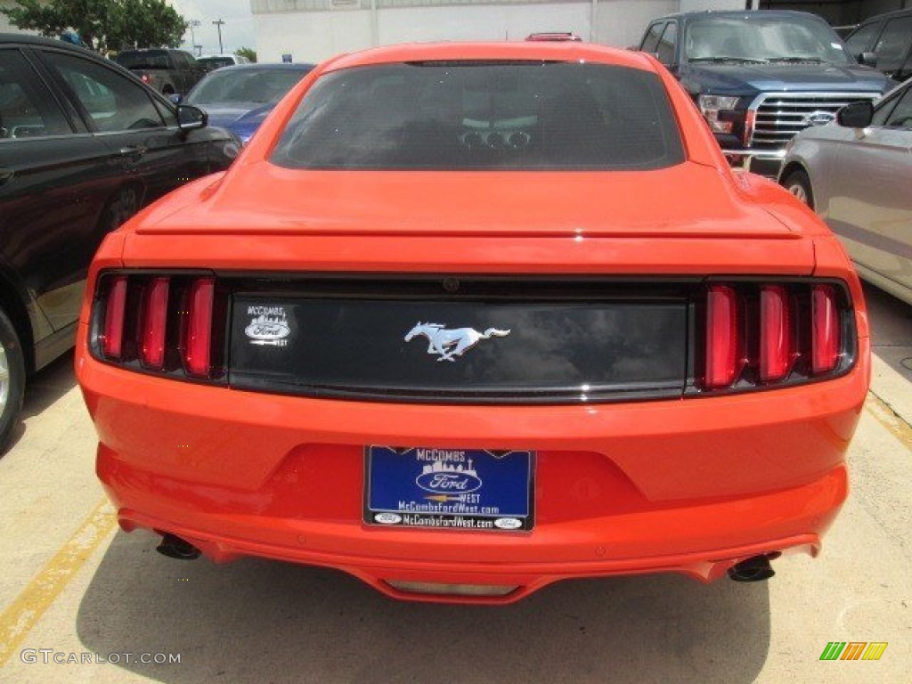 2015 Mustang EcoBoost Coupe - Competition Orange / Ebony photo #7