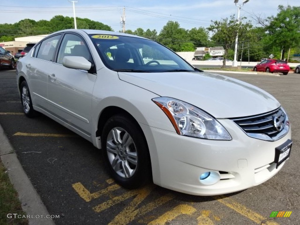 2012 Altima 2.5 S - Winter Frost White / Charcoal photo #3
