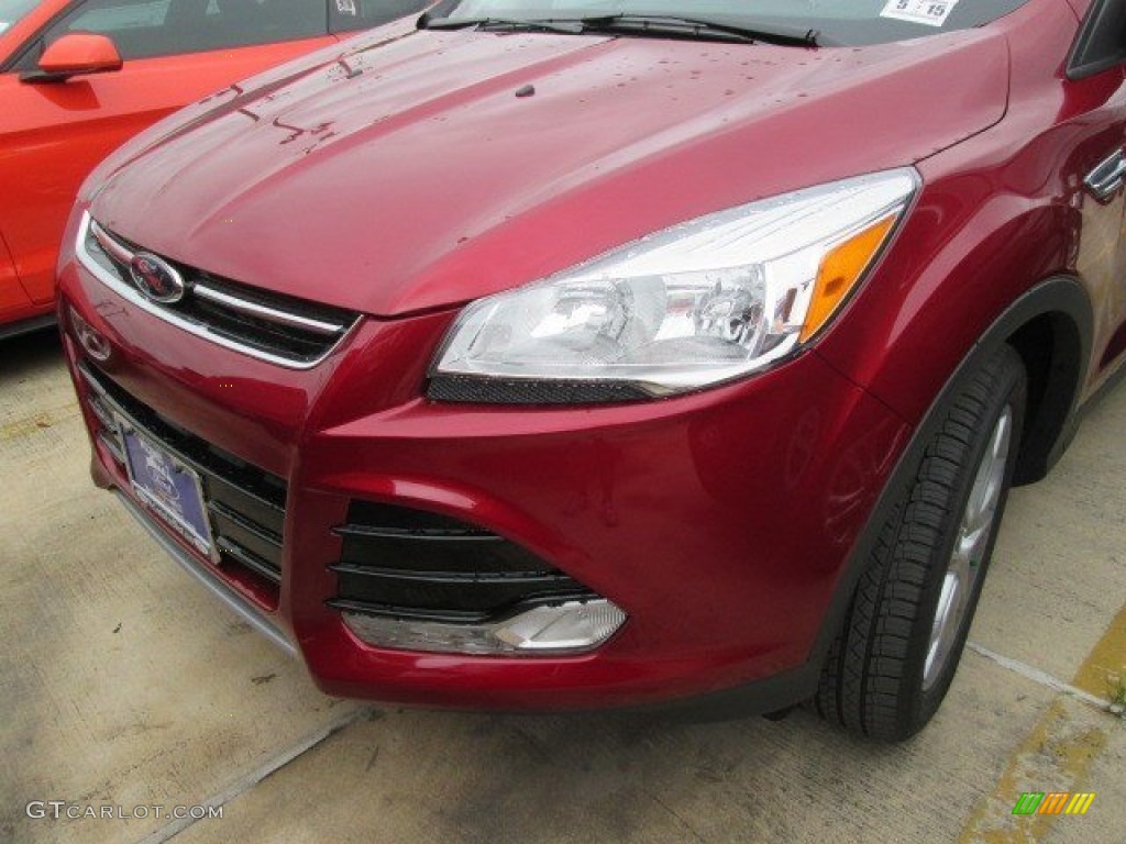 2015 Escape Titanium - Ruby Red Metallic / Medium Light Stone photo #16