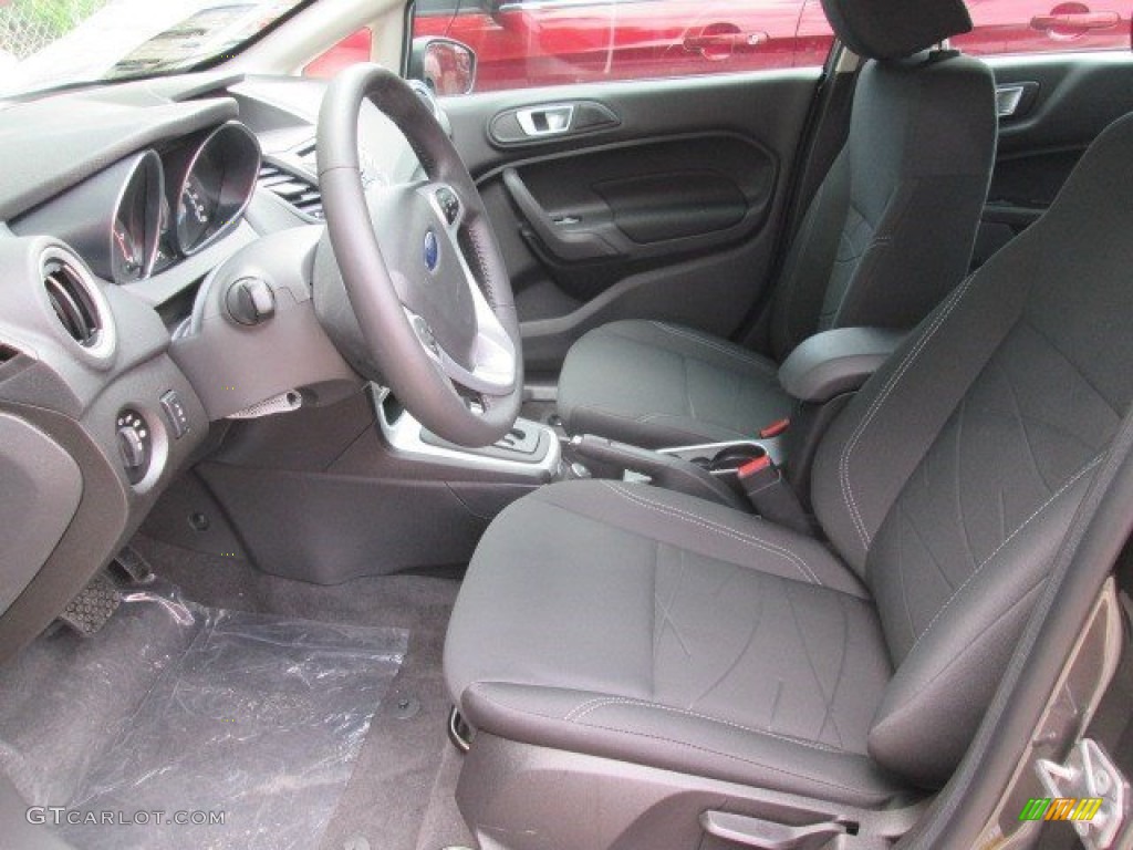 2015 Fiesta SE Sedan - Magnetic Metallic / Charcoal Black photo #16