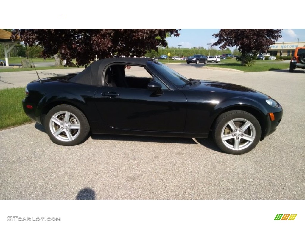 2008 MX-5 Miata Sport Roadster - Brilliant Black / Black photo #7