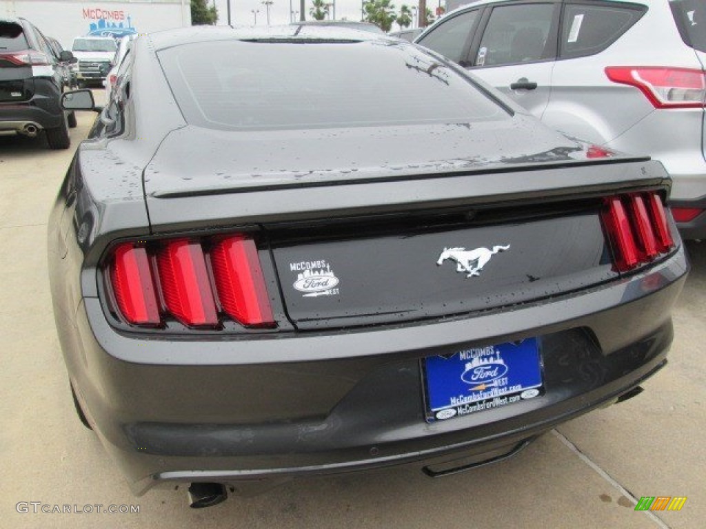 2015 Mustang EcoBoost Coupe - Magnetic Metallic / Ebony photo #9
