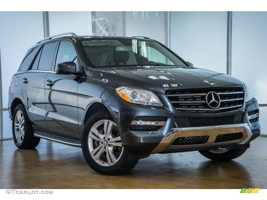 Steel Grey Metallic 2013 Mercedes-Benz ML 350 4Matic Exterior Photo #104336315