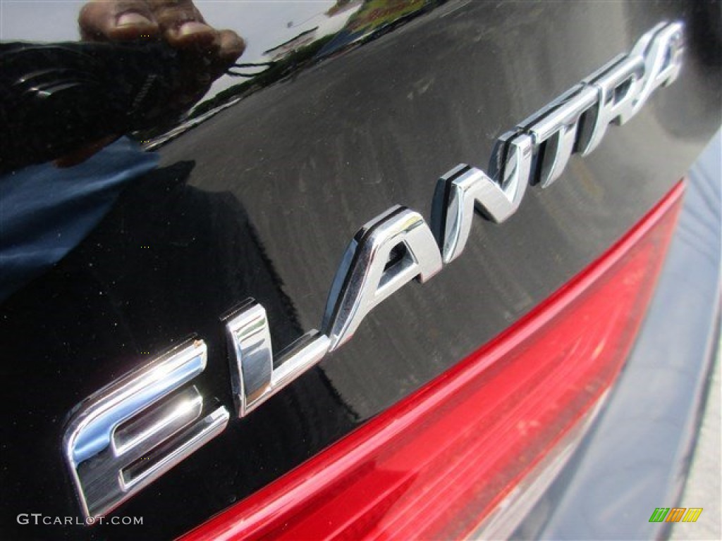 2015 Elantra Limited Sedan - Black Diamond / Black photo #6