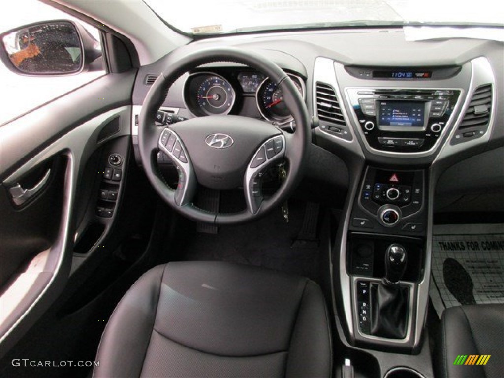 2015 Elantra Limited Sedan - Black Diamond / Black photo #11