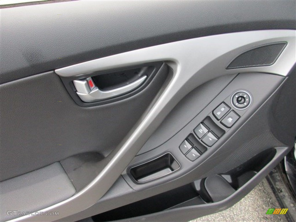 2015 Elantra Limited Sedan - Black Diamond / Black photo #12
