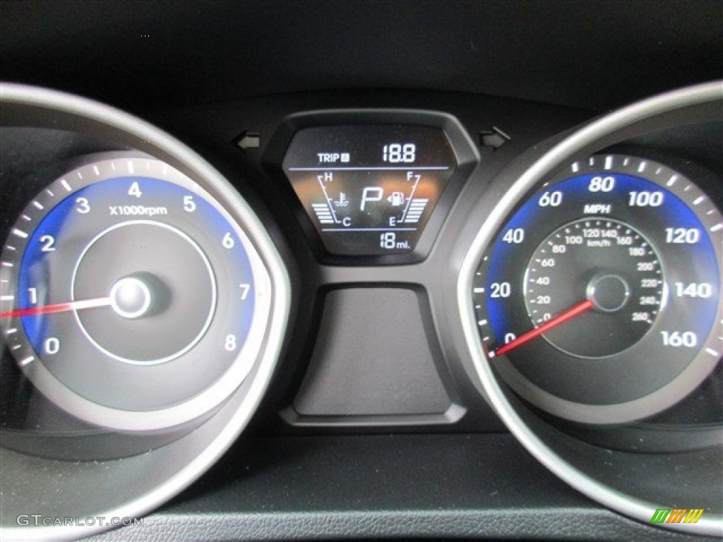 2015 Elantra Limited Sedan - Black Diamond / Black photo #18