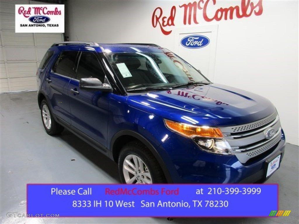 2015 Explorer FWD - Deep Impact Blue / Medium Light Stone photo #1