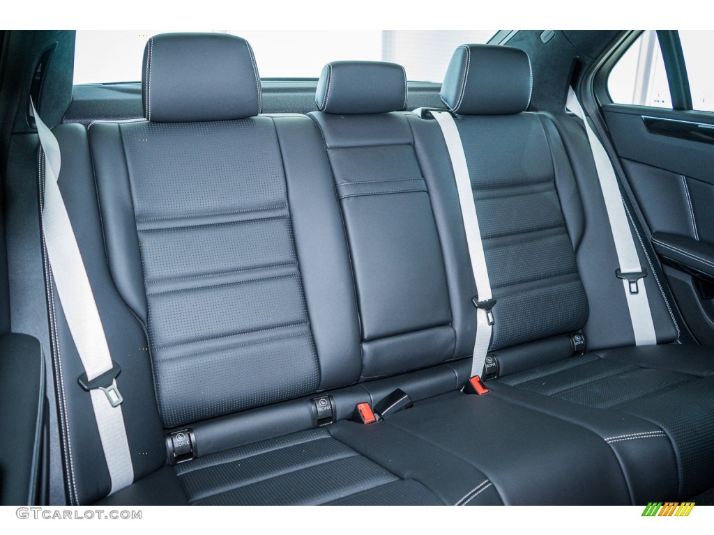 Black Interior 2015 Mercedes-Benz E 63 AMG S 4Matic Sedan Photo #104340029