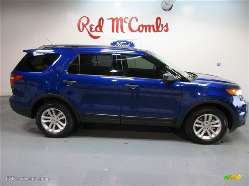 2015 Explorer FWD - Deep Impact Blue / Medium Light Stone photo #8