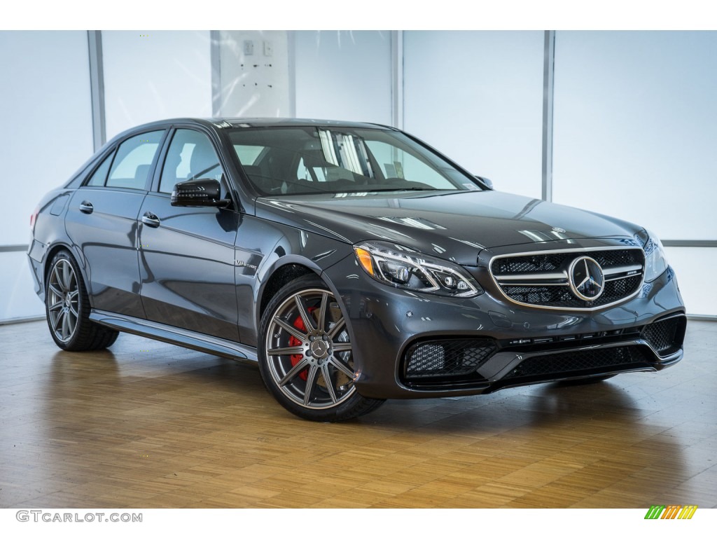Steel Grey Metallic 2015 Mercedes-Benz E 63 AMG S 4Matic Sedan Exterior Photo #104340353