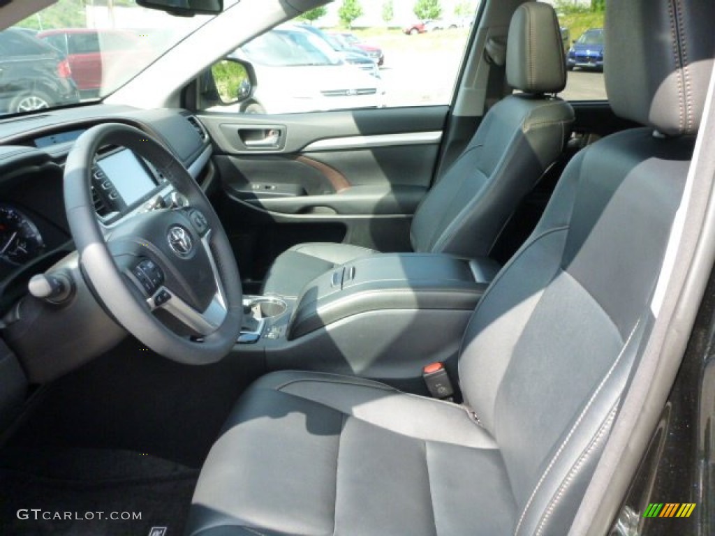 2015 Highlander XLE AWD - Attitude Black Metallic / Black photo #8