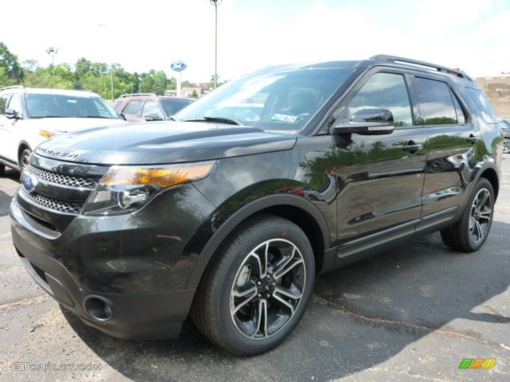 2015 Explorer Sport 4WD - Tuxedo Black / Sport Charcoal Black photo #5