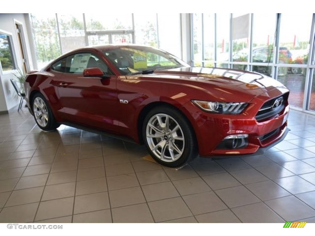 2015 Mustang GT Coupe - Ruby Red Metallic / Ebony photo #3