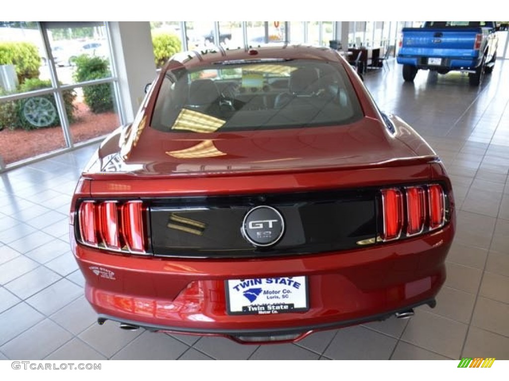 2015 Mustang GT Coupe - Ruby Red Metallic / Ebony photo #6