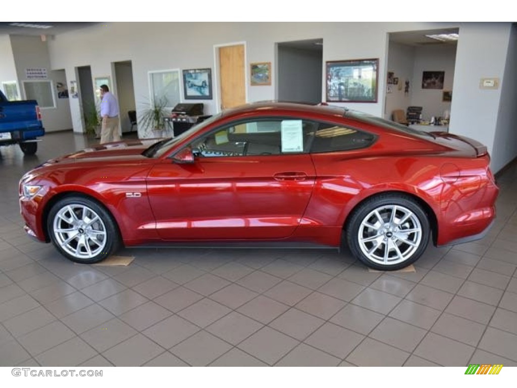 2015 Mustang GT Coupe - Ruby Red Metallic / Ebony photo #8