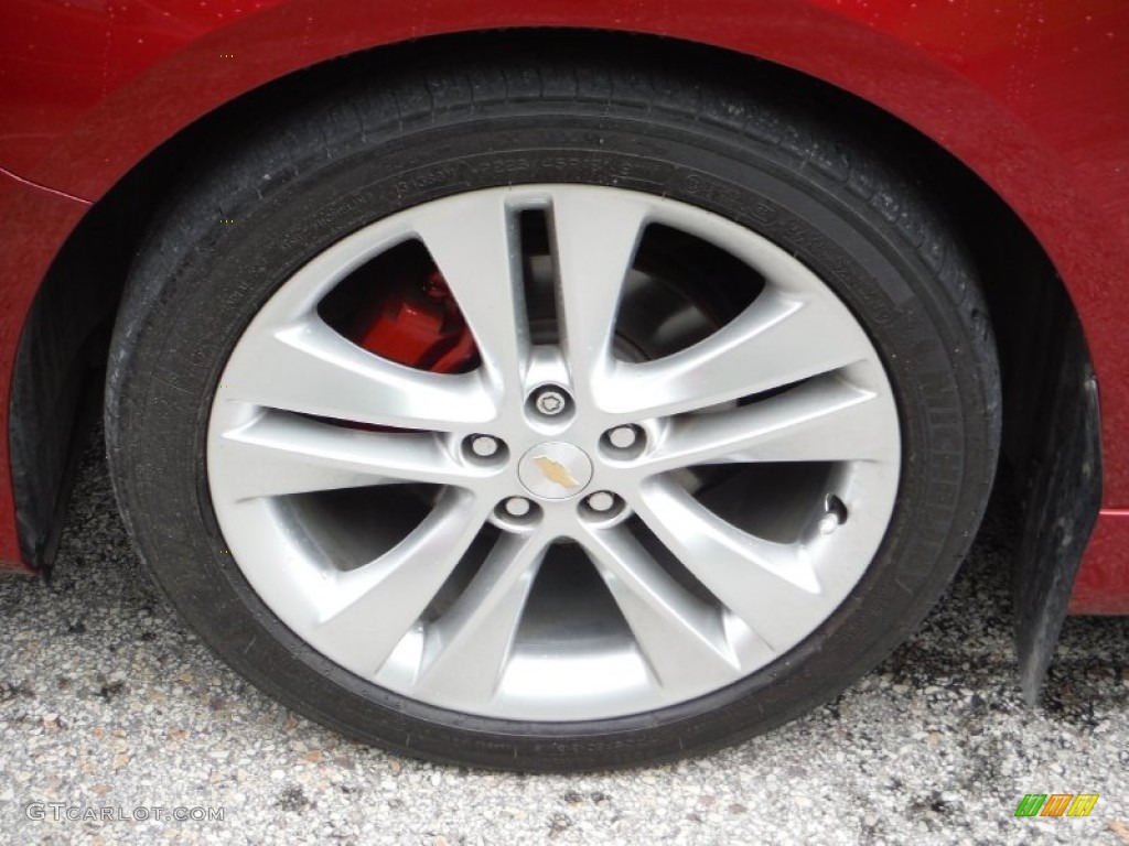 2011 Cruze LTZ - Crystal Red Metallic Tintcoat / Cocoa/Light Neutral Leather photo #3