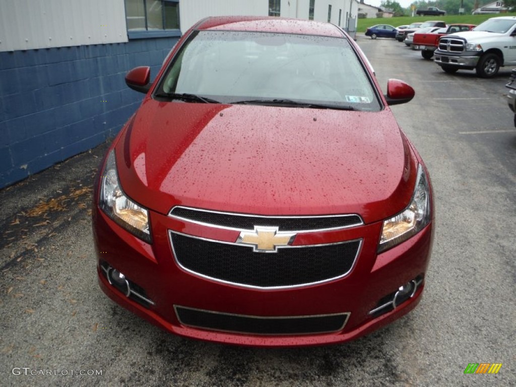 2011 Cruze LTZ - Crystal Red Metallic Tintcoat / Cocoa/Light Neutral Leather photo #5