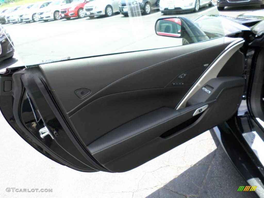 2015 Chevrolet Corvette Z06 Coupe Jet Black Door Panel Photo #104346395