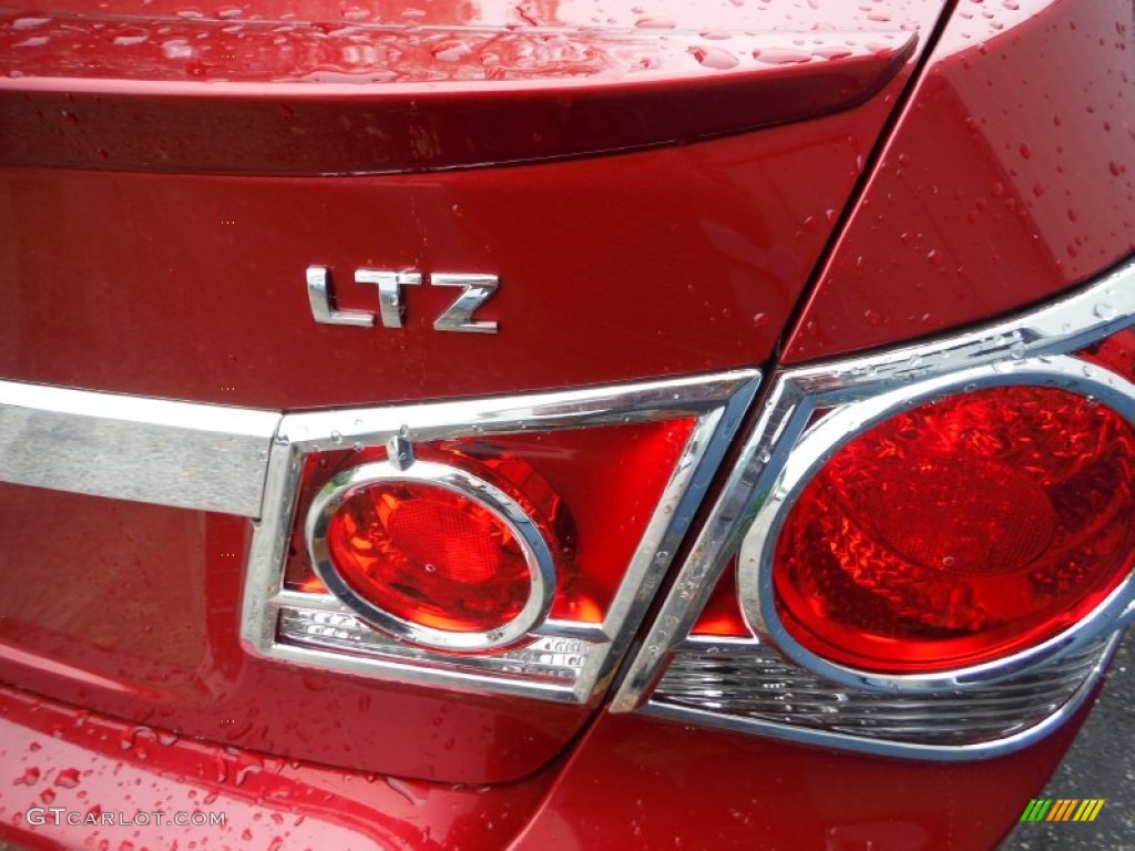 2011 Cruze LTZ - Crystal Red Metallic Tintcoat / Cocoa/Light Neutral Leather photo #9
