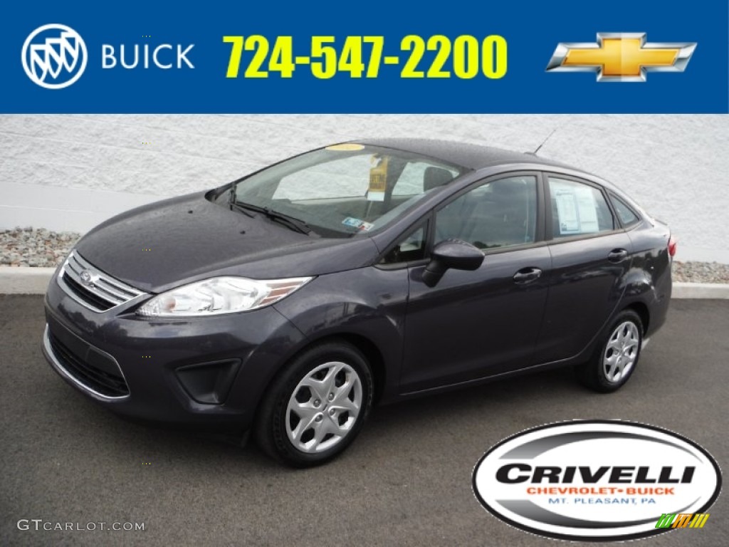 2012 Fiesta SE Sedan - Violet Grey Metallic / Light Stone/Charcoal Black photo #1