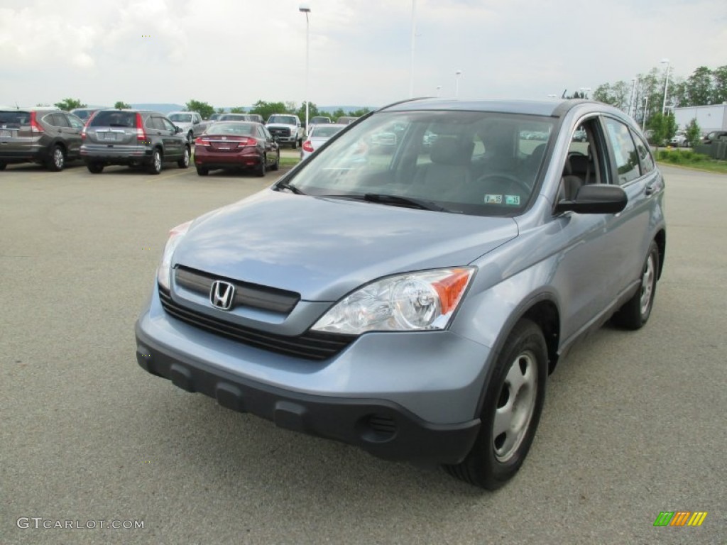 2008 CR-V LX 4WD - Glacier Blue Metallic / Gray photo #5