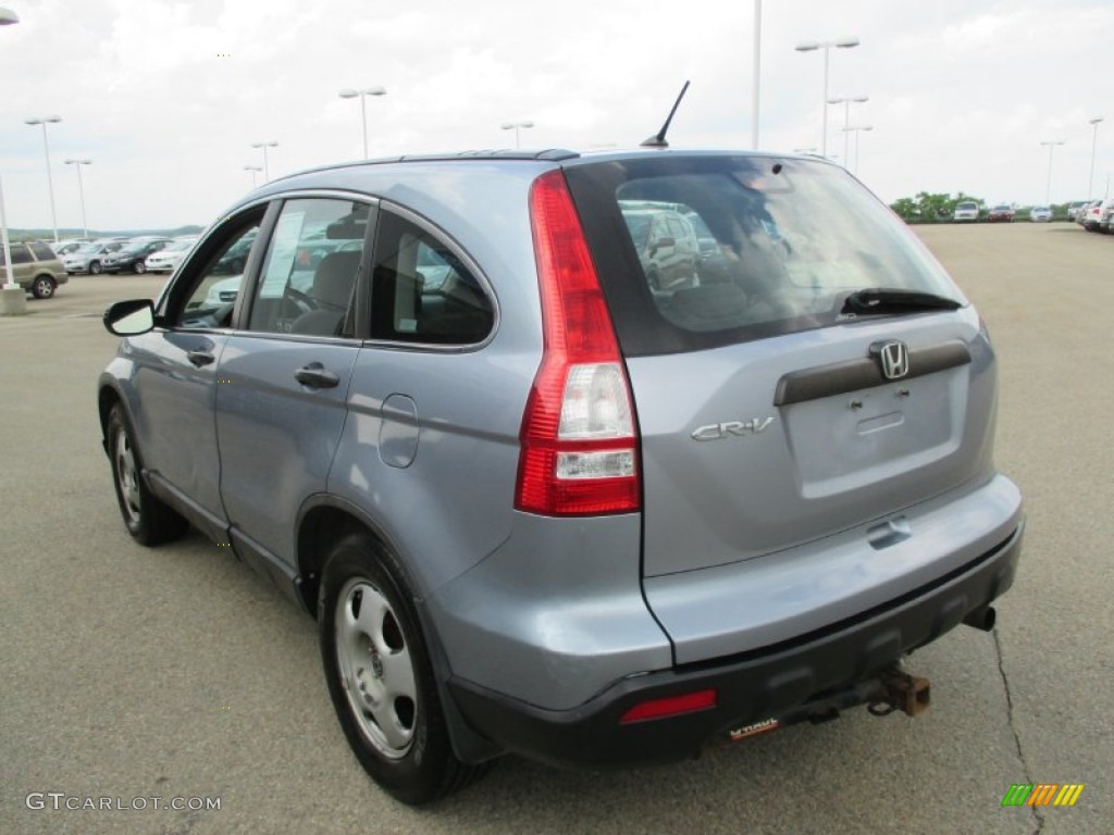 2008 CR-V LX 4WD - Glacier Blue Metallic / Gray photo #17