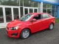 Red Hot 2015 Chevrolet Sonic LT Sedan
