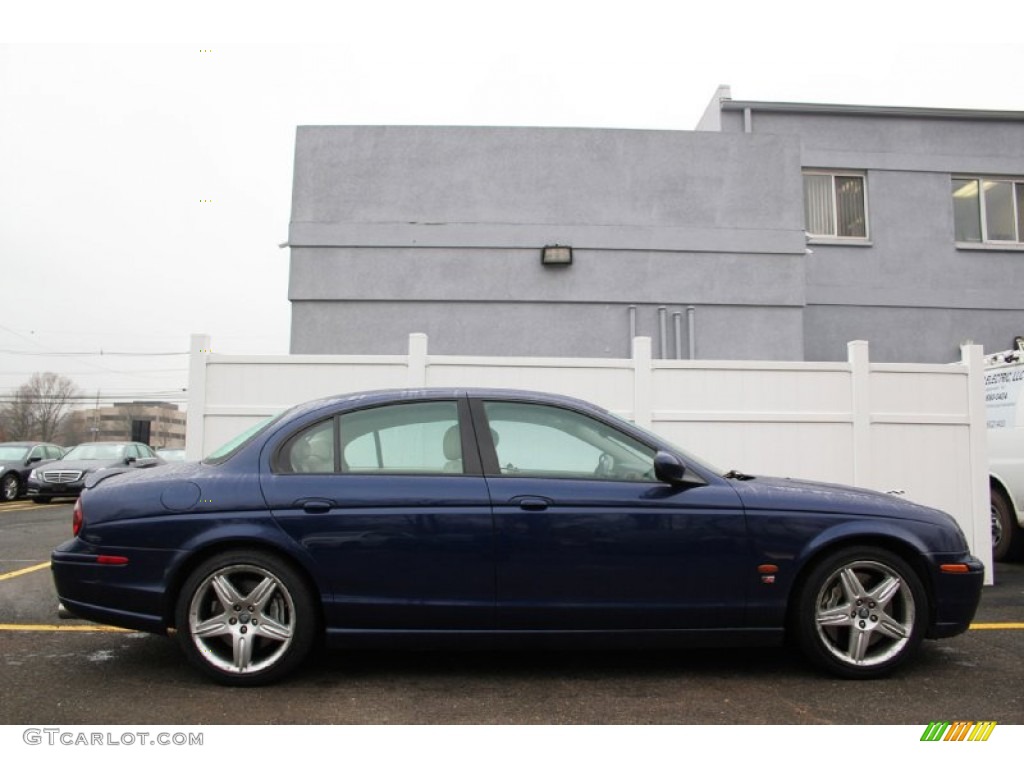 Pacific Blue Metallic 2003 Jaguar S-Type R Exterior Photo #104349077