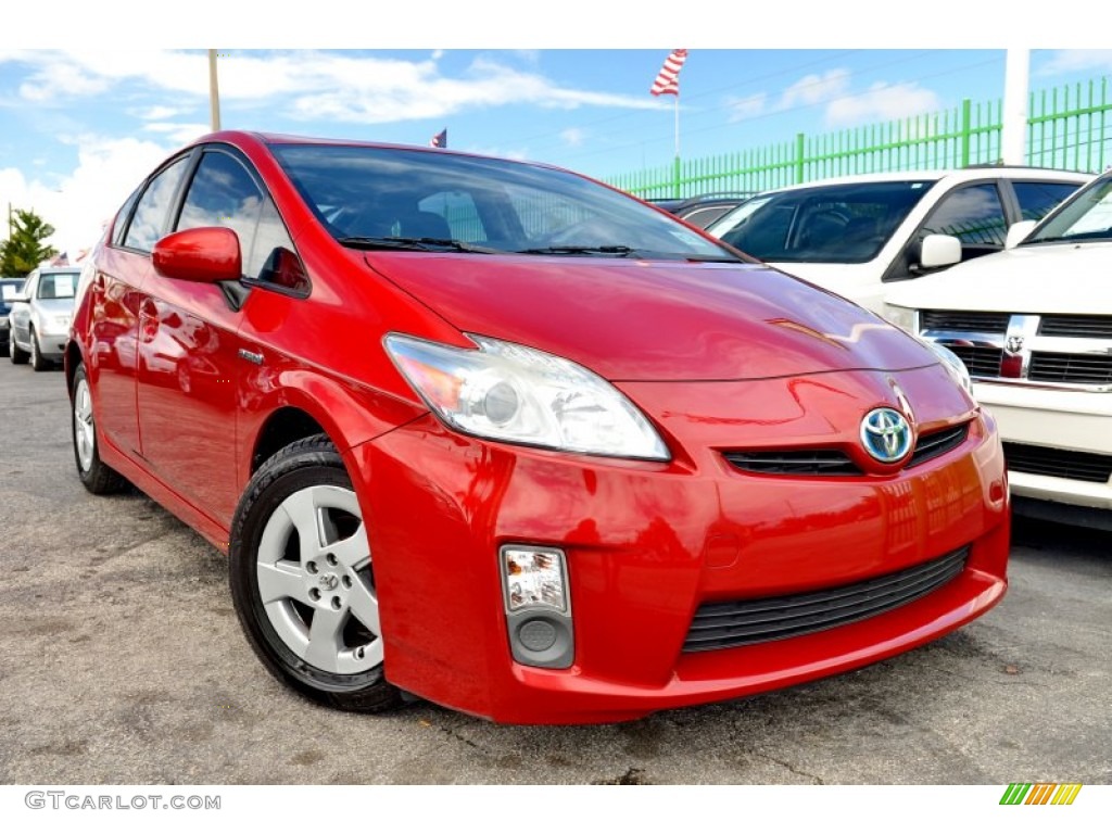 2010 Prius Hybrid II - Barcelona Red Metallic / Misty Gray photo #1