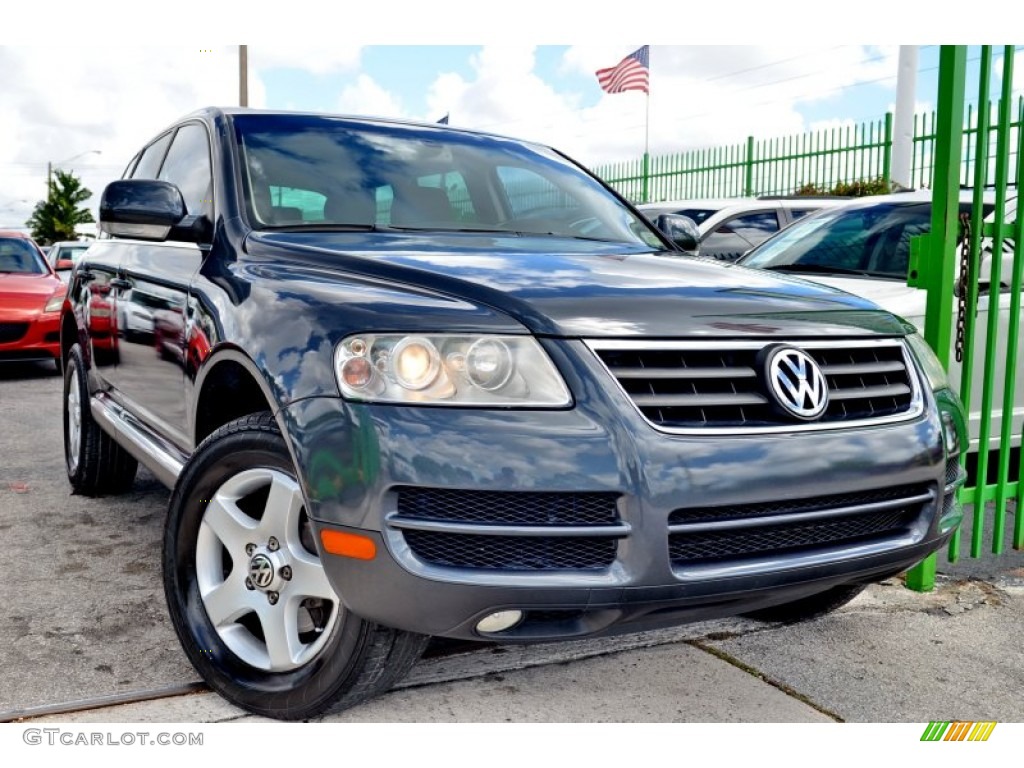 2005 Touareg V6 - Offroad Grey Metallic / Pure Beige photo #1