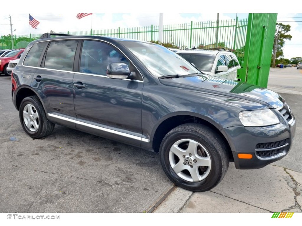 2005 Touareg V6 - Offroad Grey Metallic / Pure Beige photo #4