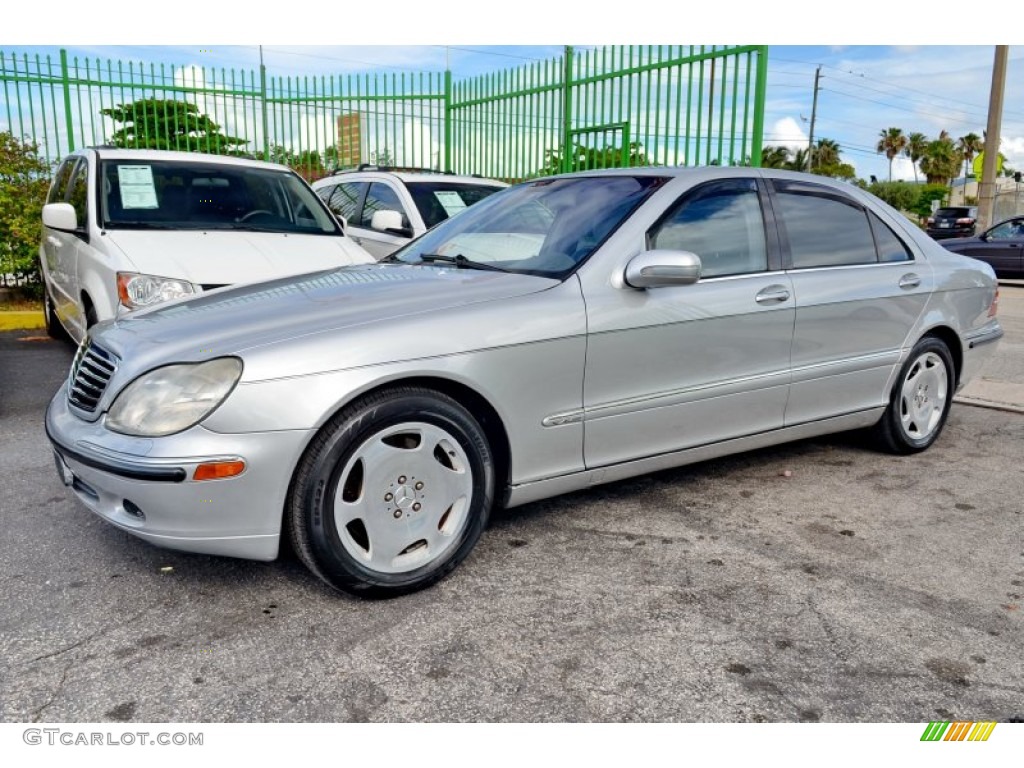 Brilliant Silver Metallic 2002 Mercedes-Benz S 600 Sedan Exterior Photo #104350337