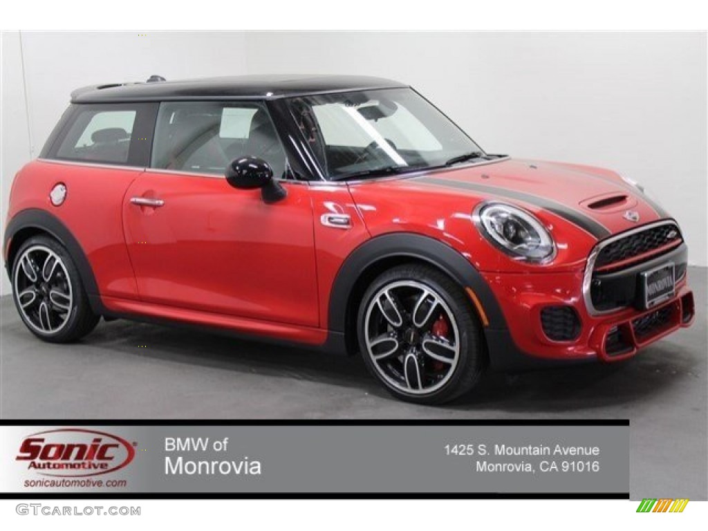2015 Cooper John Cooper Works 2 Door - Chili Red / JCW Black/Carbon Black/Dinamica w/Red Accent photo #1