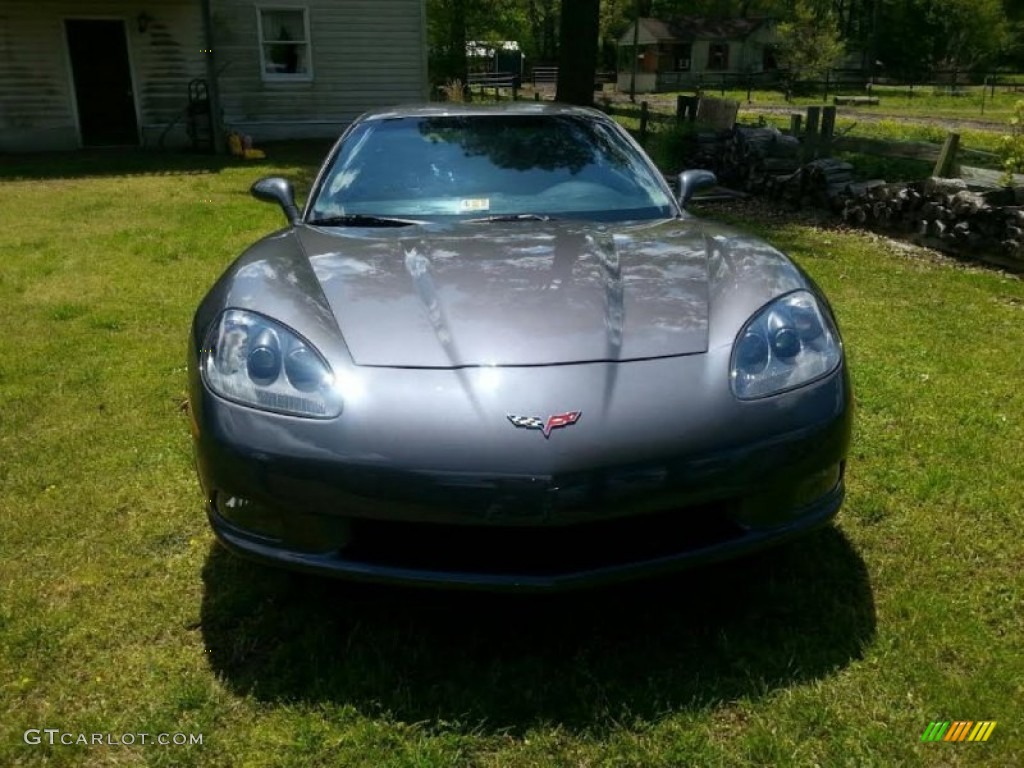 2011 Corvette Coupe - Cyber Gray Metallic / Ebony Black photo #2