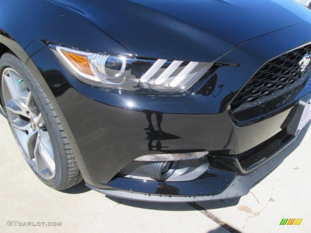 2015 Mustang EcoBoost Premium Convertible - Black / Ebony photo #3