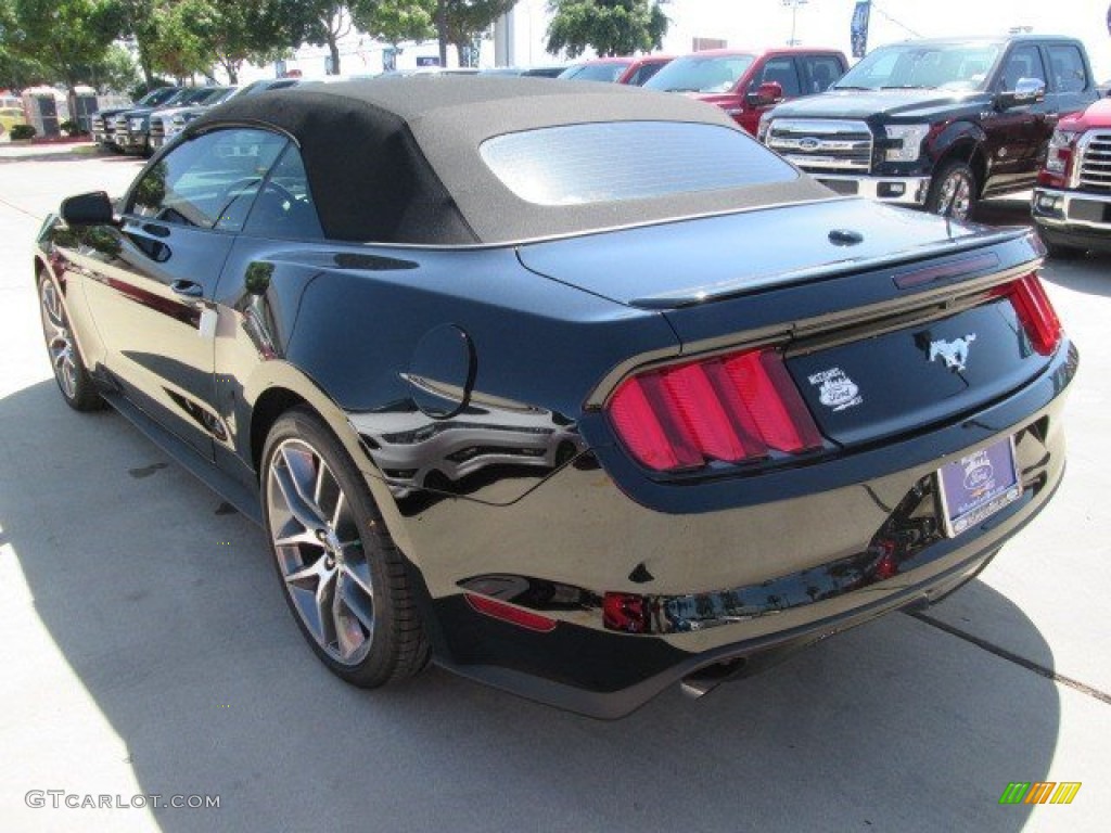 2015 Mustang EcoBoost Premium Convertible - Black / Ebony photo #10