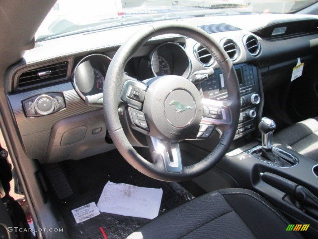 2015 Mustang V6 Coupe - Black / Ebony photo #22